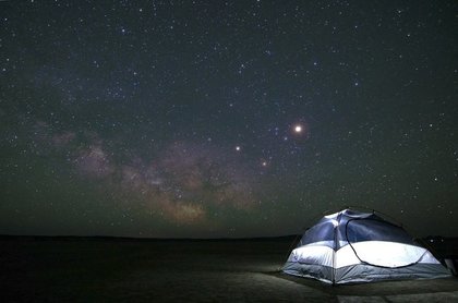 一番明るい星が浮かぶ空